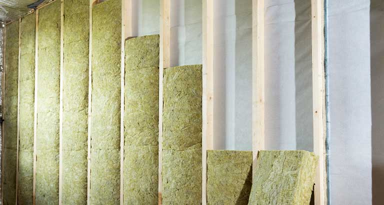 Step 1: internal wall insulation boards fitted